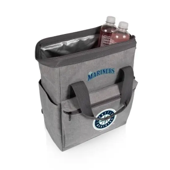 MLB Seattle Mariners Insulated Cooler Backpack: 16-Can Capacity, Zip Closure, Adjustable Straps image {2}