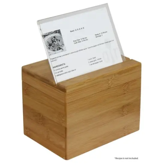 Oceanstar  Recipe Box with Divider image {9}