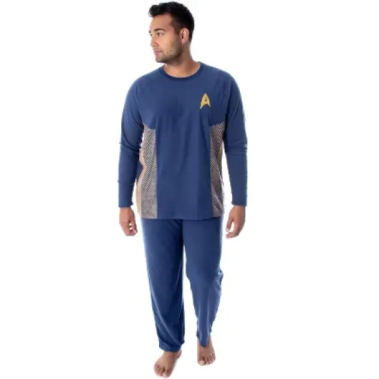 Star Trek Discovery Men's Command Uniform Costume Sleepwear Pajama Set image {4}