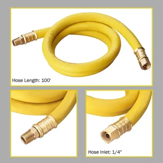 Fleming Supply Retractable Rubber Air Hose Reel, 20.75" x 7" x 19" image {2}