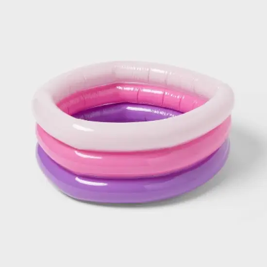 5.91'' x 1.97'' x 7.87'' Mini 3 Ring Pool 43 gal Oval Kiddie Pool - Sun Squad&trade; image {5}