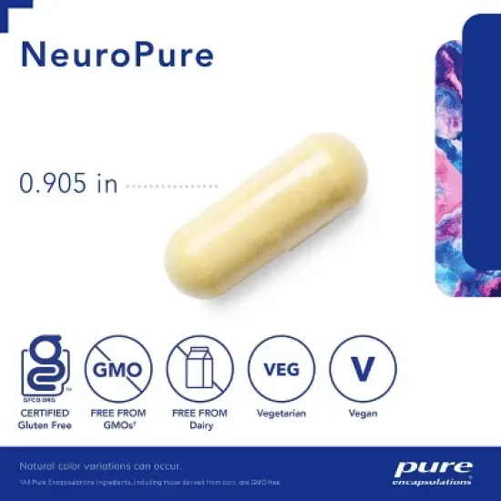 Pure Encapsulations NeuroPure - Hypoallergenic Supplement with Enhanced Support for Calmness and Stress Relief - 120 Capsules image {2}