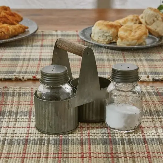 Park Designs Norwood Caddy with Glass Salt & Pepper image {1}