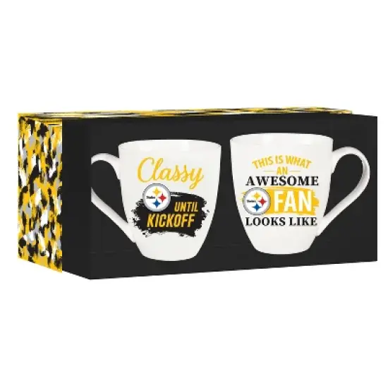 Evergreen Pittsburgh Steelers, Ceramic Cup O'Java 17oz Gift Set image {3}