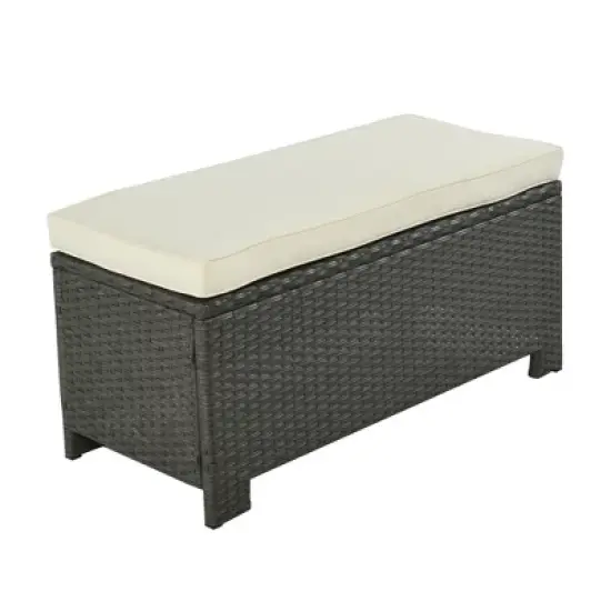 6 PCS Patio Outdoor Rattan Sectional Sofa Set, Conversation Seating Group with Cushions-ModernLuxe image {12}