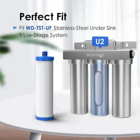 Waterdrop U2 Under Sink Ultra Filtration Water Filter, Replacement for TST-UF Ultra-Filtration Under Sink Water Filter System, 1 Pack image {1}