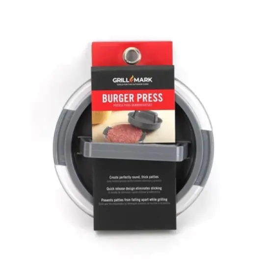 Grill Mark Plastic Burger Press image {1}