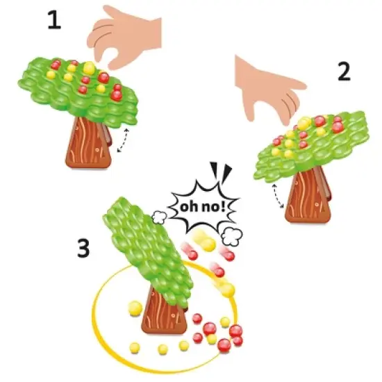 Quercetti Stay Apple Balance Tree Game, Learn Weight Distribution, Kids 5+ image {1}