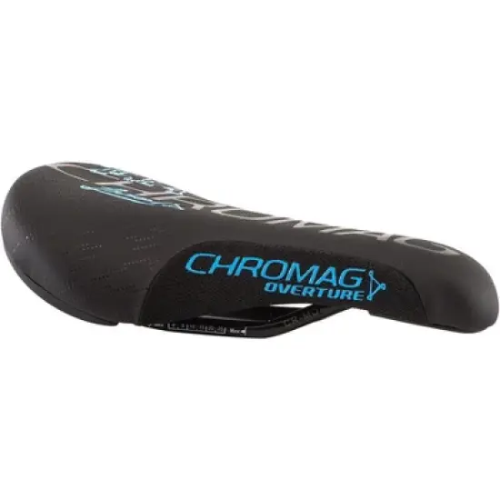 Chromag Overture Saddle - Chromoly, Black/Blue image {1}