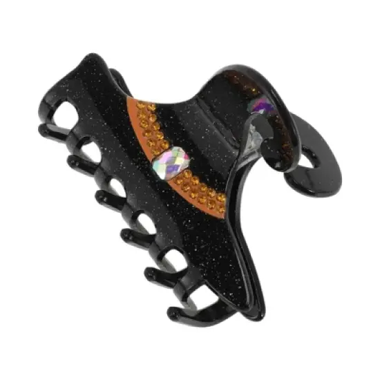Unique Bargains Halloween Witch Hat-Design Claw Clip Black 1Pc image {5}