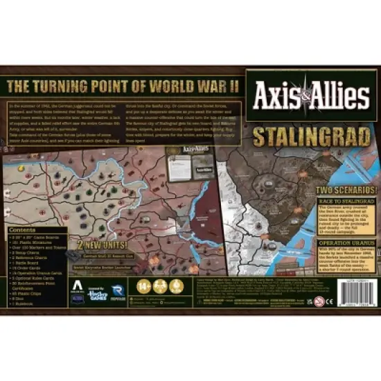Axis & Allies: Stalingrad - WWII Strategy Board Game, Ages 14+, 2 Players, 4hrs image {1}