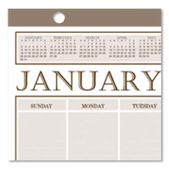 Large Print Recycled Monthly Wall Calendar, 20 x 26, Beige Sheets, 12-Month (Jan to Dec): 2026 image {2}