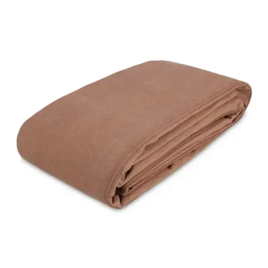 WHITEDUCK Tarp 8 x 10 ft Canvas Outdoor Heavy Duty Water-Resistant Tarpaulin Cover, 18 oz Loomstate Cotton with Stainless Steel Grommets, Gray image {10}