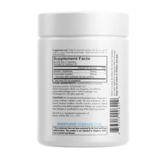 Codeage Liposomal Glutathione Vegan Capsules - 60ct image {1}