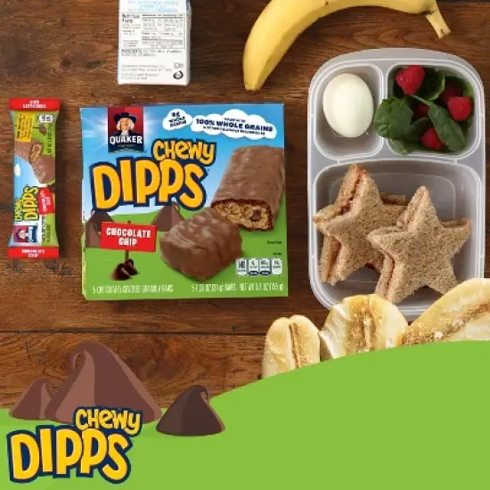 Quaker Chewy Dipps Chocolate Chip Granola Bars - 15.3oz/14ct image {5}