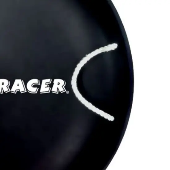 Slippery Racer ProDisc 26 Inch Heavy Duty Aluminum Iron Alloy Metal Kids Winter Saucer Snow Sled with Dual Riveted Soft Grip Rope Handles, Black image {1}