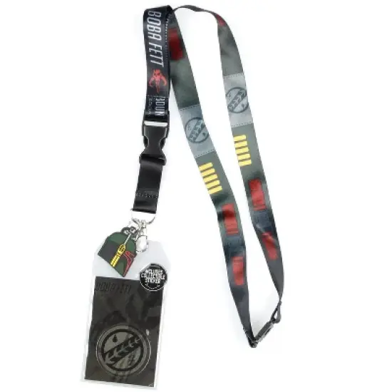 Star Wars Boba Fett Bounty Hunter Suit Up Lanyard ID Badge Holder image {3}