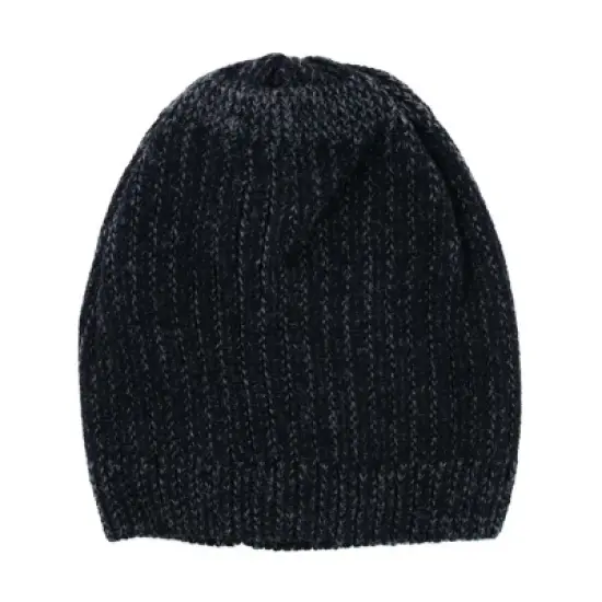 CTM Men's Ribbed Knit Mixed Wool Beanie image {1}
