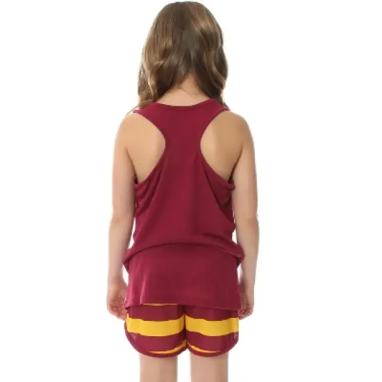 Harry Potter Big Girls' Hogwarts House Crest Racerback Tank and Shorts Pajama Lounge Set image {2}