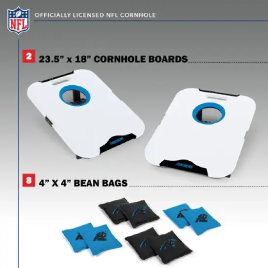 NFL Carolina Panthers All-Weather Travel Cornhole Set image {1}