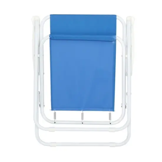 DOMETOUR Oxford Cloth Iron Outdoor Beach Chair Blue image {12}