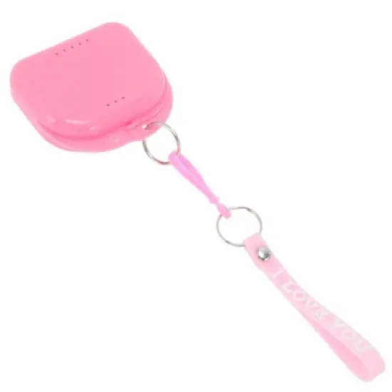 Unique Bargains Compact Braces Box with Lanyard 1 Pc image {13}