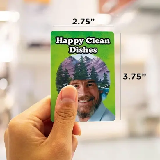 NMR Distribution Bob Ross Double Sided Dishwasher Magnet image {2}
