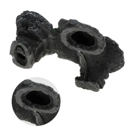 Unique Bargains Resin Tortoise Rock Turtle Basking Platform 8.3"x6.5"x3.6" Gray Green 1 Pc image {4}