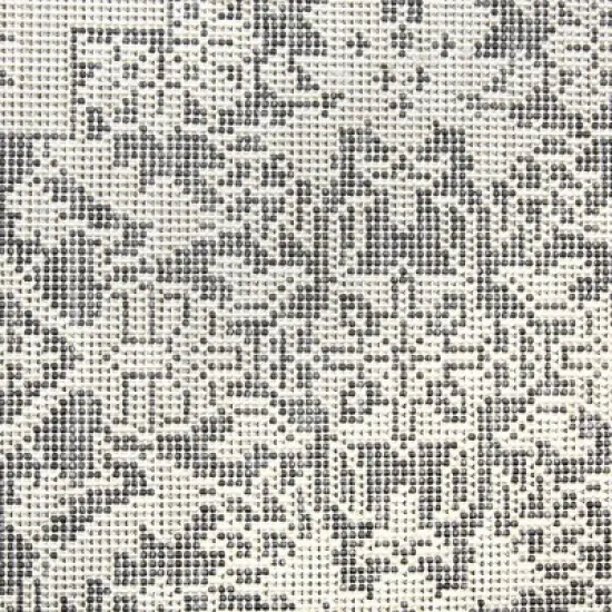 Dahlia 5'2" x 7'2" Outdoor Patio Country Rug Gray/Black - Nicole Miller image {2}