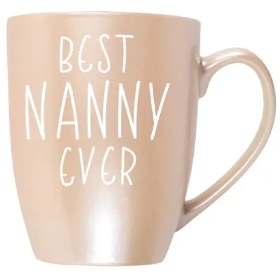 Elanze Designs Best Nanny Ever Precious Pearl 10 ounce New Bone China Coffee Cup Mug image {5}