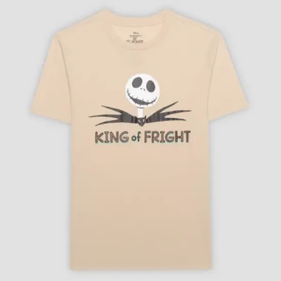 Adult The Nightmare Before Christmas Jack Skellington 'King of Fright' Graphic T-Shirt - Tan image {3}