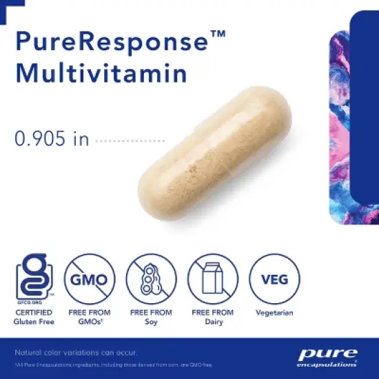 Pure Encapsulations PureResponse Multivitamin - Support for Immune Balance and Responsiveness - 60 Capsules image {2}