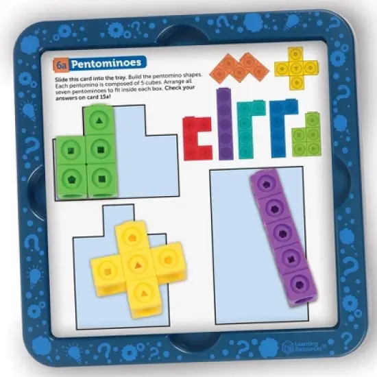 Learning Resources Mathlink Cubes Brain Puzzle Challenge image {2}