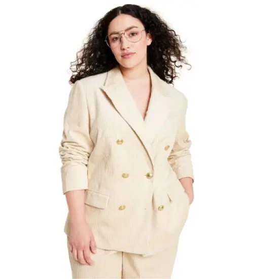 Women's Corduroy Double Breasted Blazer - Rowing Blazers x Target image {6}