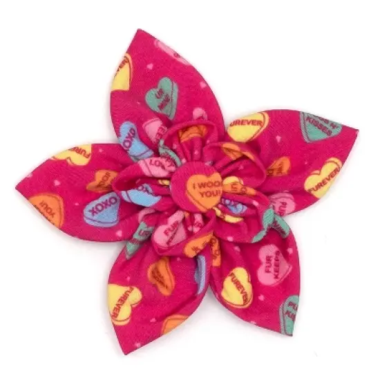 The Worthy Dog Puppy Love Flower Adjustable Collar Attachment Accessory image {3}