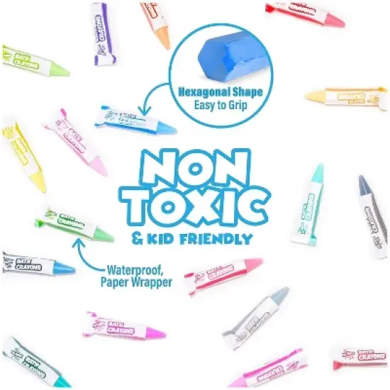 Tub Works Smooth Bath Crayons Bath Toy, 24 Pack image {7}