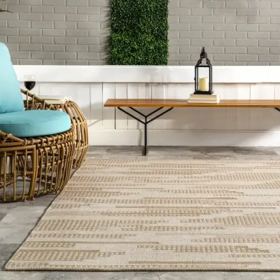 nuLOOM Maddy Abstract Lined Indoor/Outdoor Patio Area Rug image {7}
