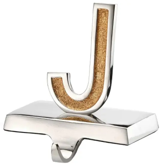 3pc 5" Gold Sparkle "JOY" Stocking Holders - National Tree Company image {3}