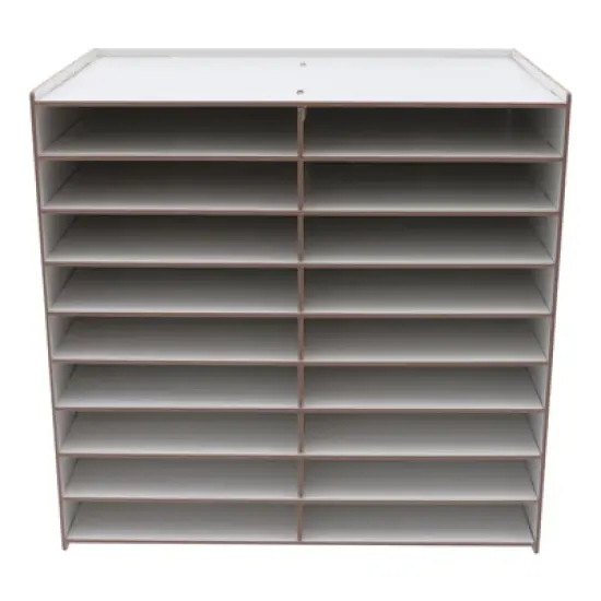 YIYIBYUS Wooden Paper Mail Tray Office Desktop File Literature Organiser image {6}