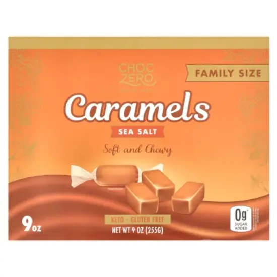 ChocZero Sea Salt Caramels, Family Size , 9 oz (255 g) image {3}