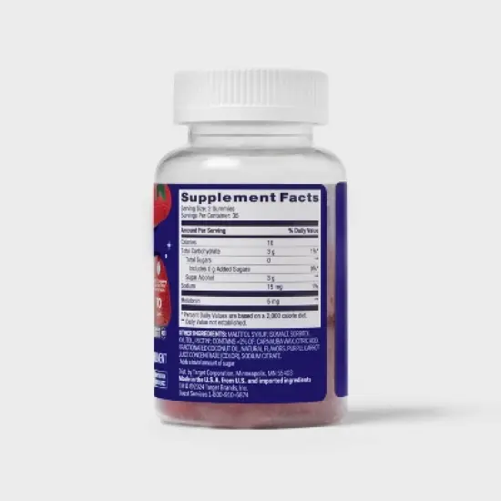 Sugar Free Melatonin Gummies - 70ct - up&up&trade; image {2}