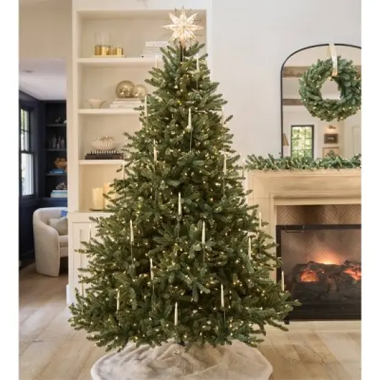 Balsam Hill 9' Color Clear LED Classic Blue Spruce Tree image {5}