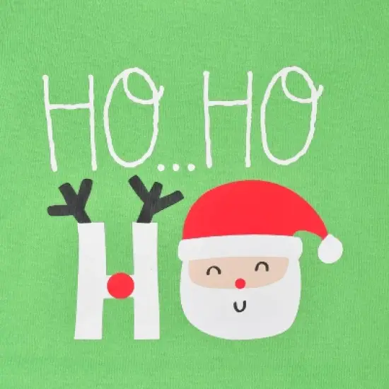 2-Piece Infant & Toddler Neutral Ho Ho Ho Snug Fit Cotton Pajamas image {8}