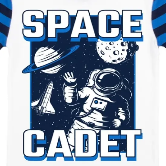 Space Cadet Youth Boy's Blue & Black Striped Short Sleeve Shirt & Sleep Pants Set image {2}