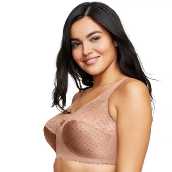 Glamorise Womens MagicLift Original Support Wirefree Bra 1000 Cappuccino image {2}