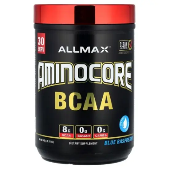 ALLMAX AMINOCORE&trade; BCAA, Blue Raspberry, 0.76 lbs (345 g) image {4}