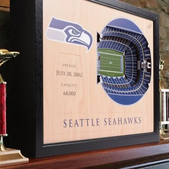 NFL Seattle Seahawks 25-Layer StadiumViews 3D Wall Art image {1}
