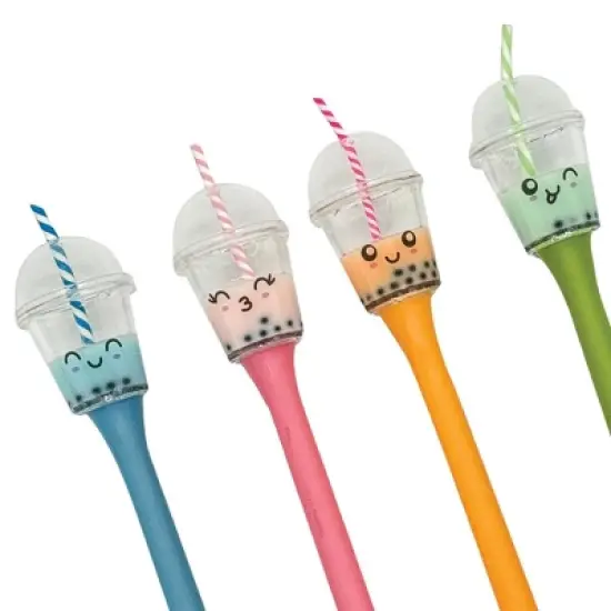 Boba Tea Kawaii Pen Set (4 Pack) - Adorable Characters image {2}