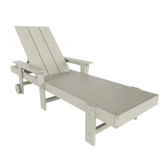 WestinTrends Ashore Modern Reclining Chaise Lounge With Arms & Wheels image {17}