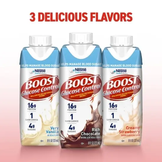 Boost Rich Chocolate Glucose Control Meal Replacement Drinks - 6pk/48 fl oz image {4}